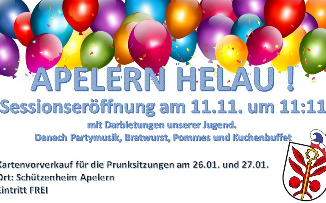 Sessionseröffnung 🥳🎈🤡