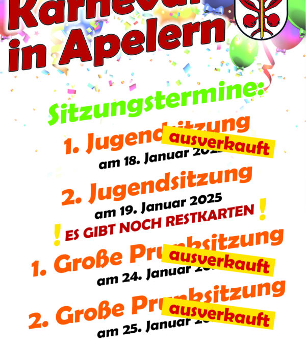 Es gibt noch Restkarten für den Jugendkarneval